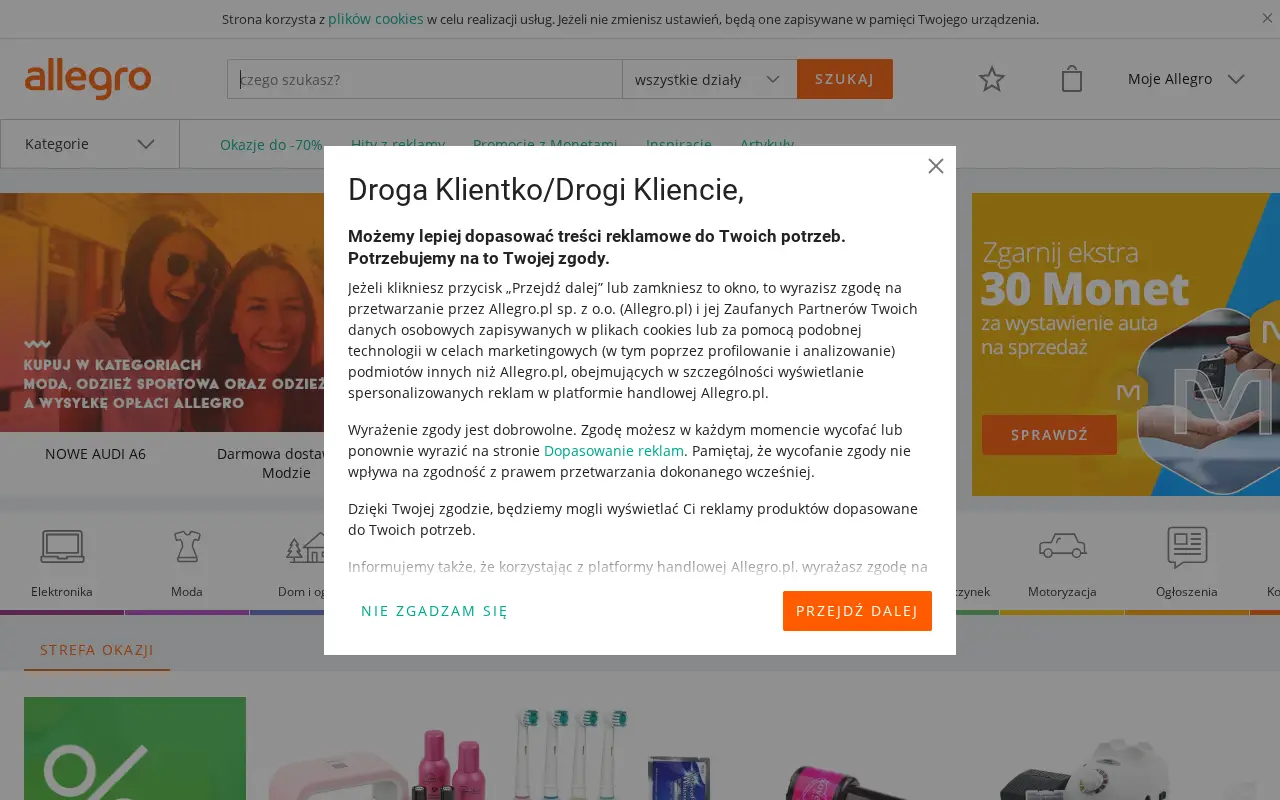 allegro.pl in 2018