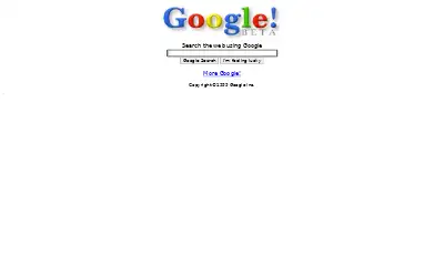 google.com in 1999