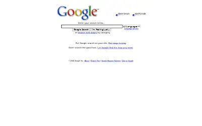 google.com in 2000