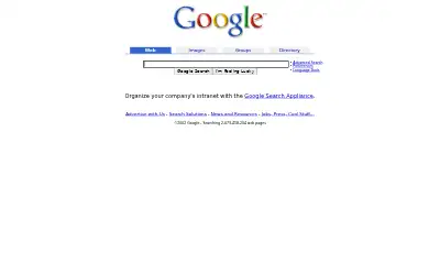 google.com in 2002