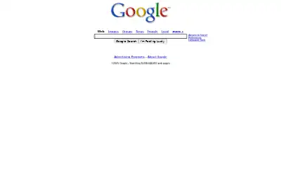 google.com in 2005