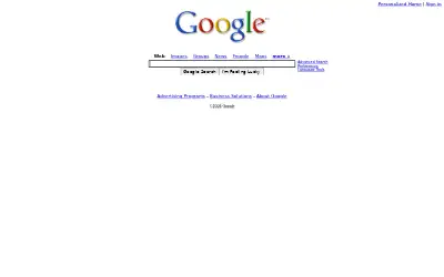 google.com in 2006