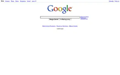 google.com in 2008
