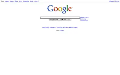 google.com in 2009