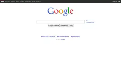 google.com in 2011