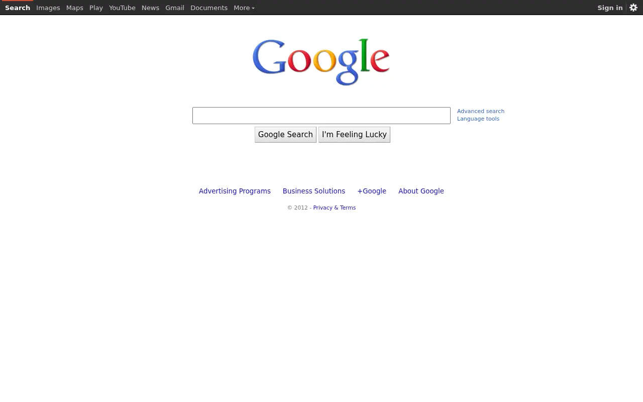 google.com on June 30, 2012