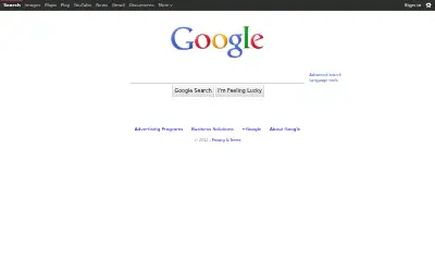 google.com in 2012