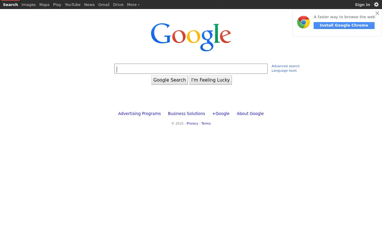 google.com in 2015