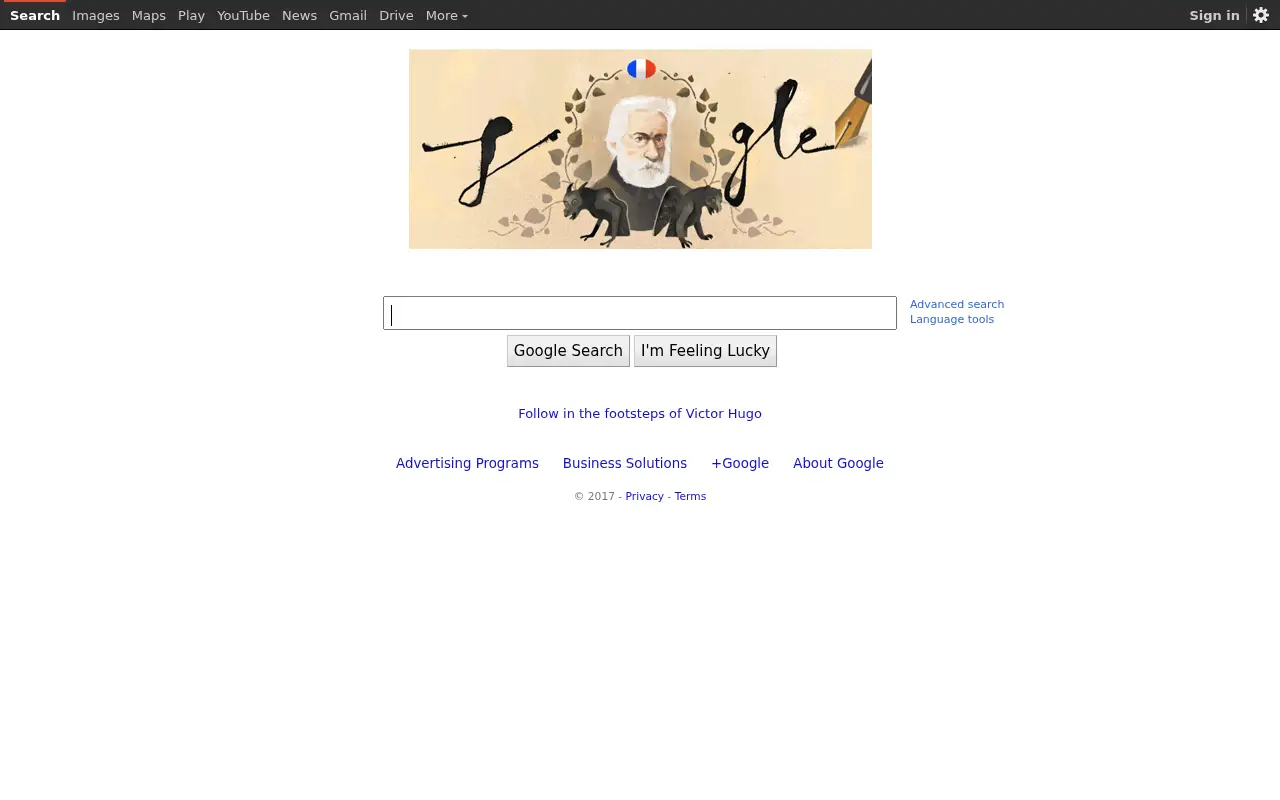 google.com in 2017