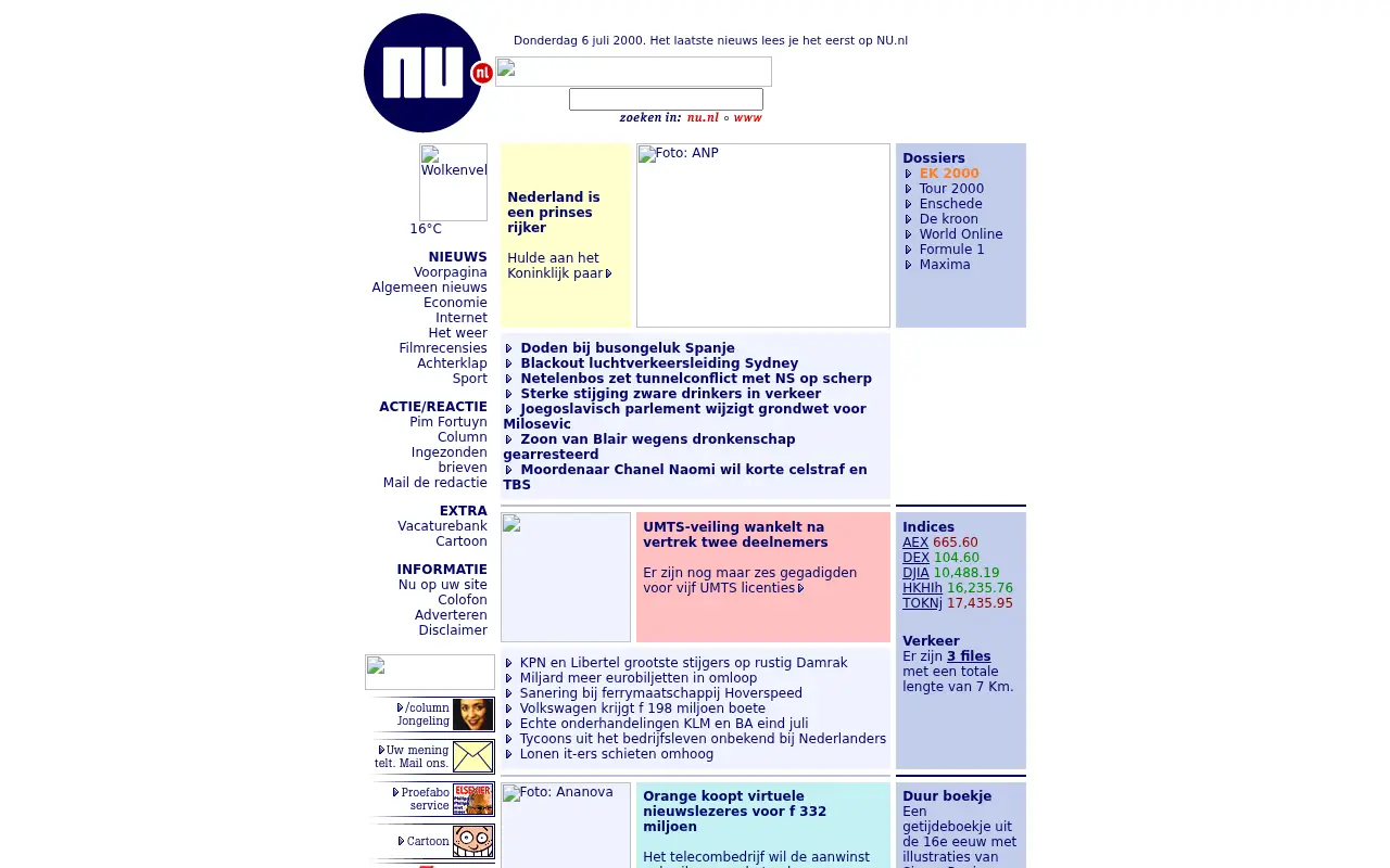 nu.nl on July 6, 2000