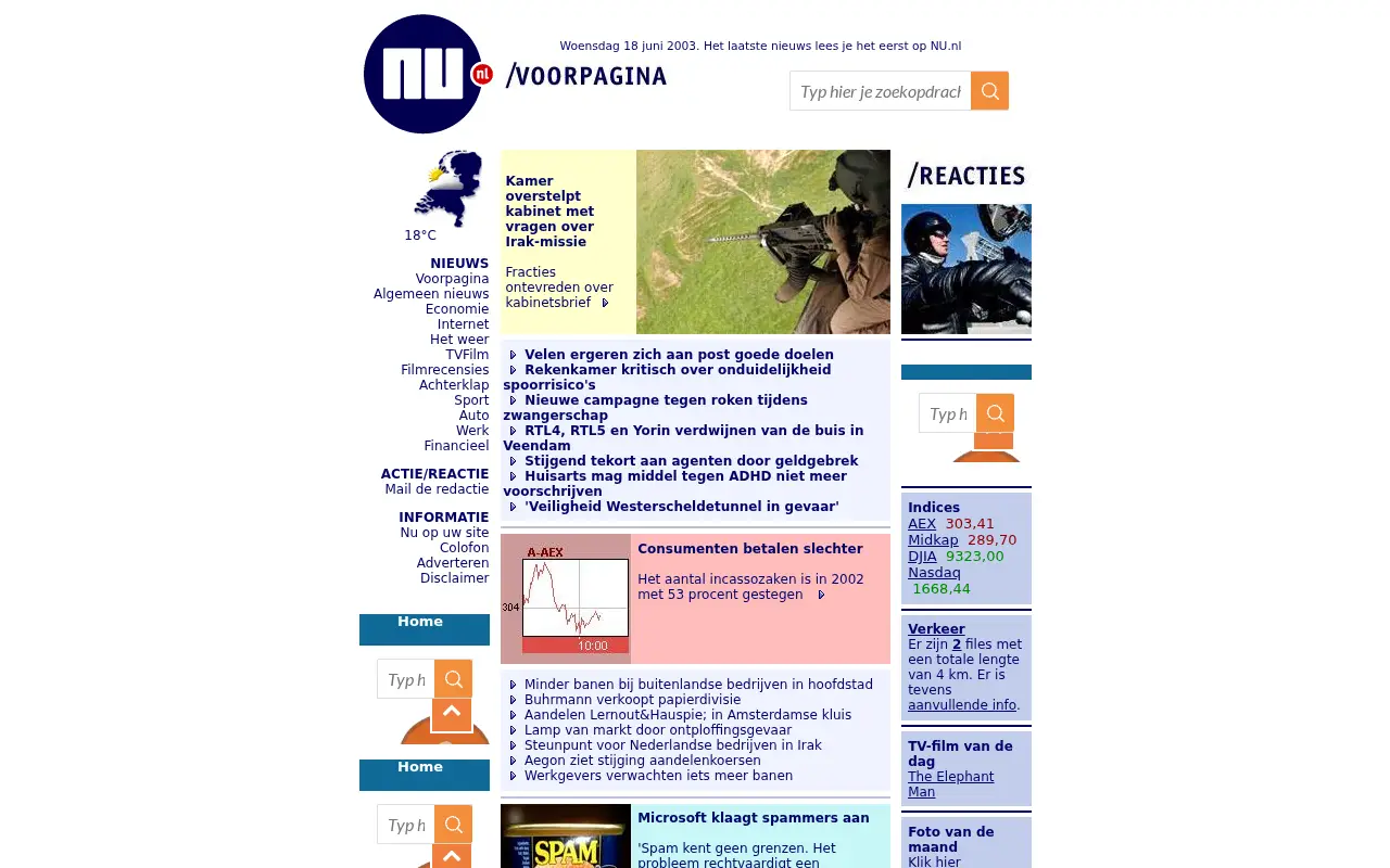 nu.nl on June 18, 2003