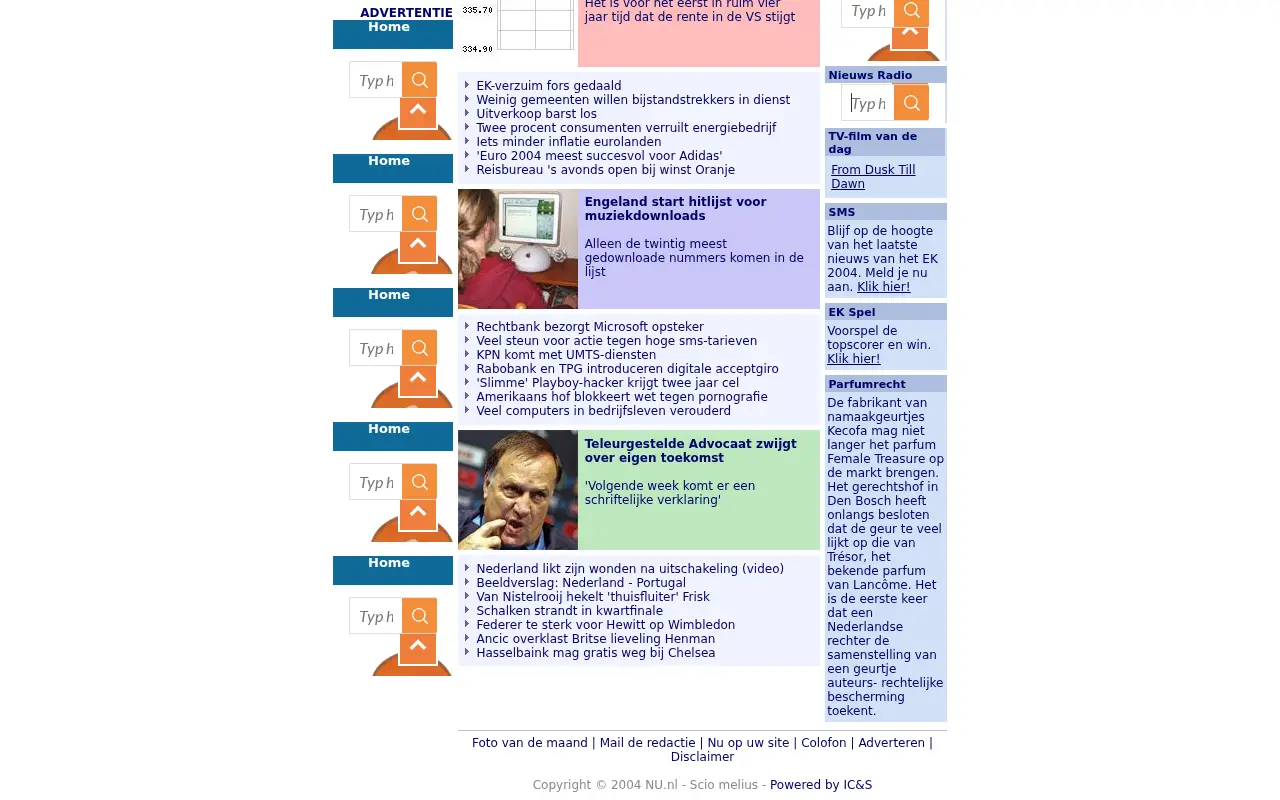 nu.nl on July 1, 2004