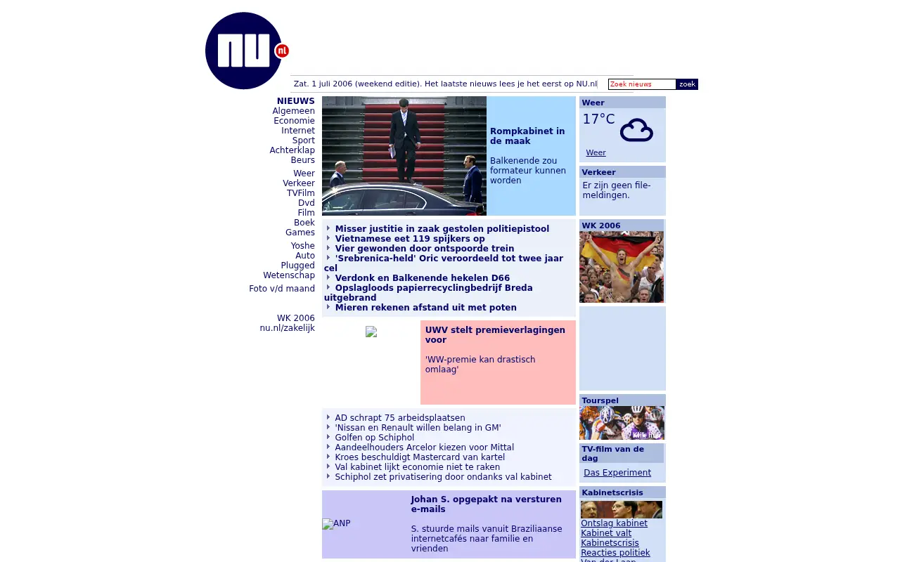 nu.nl in 2006