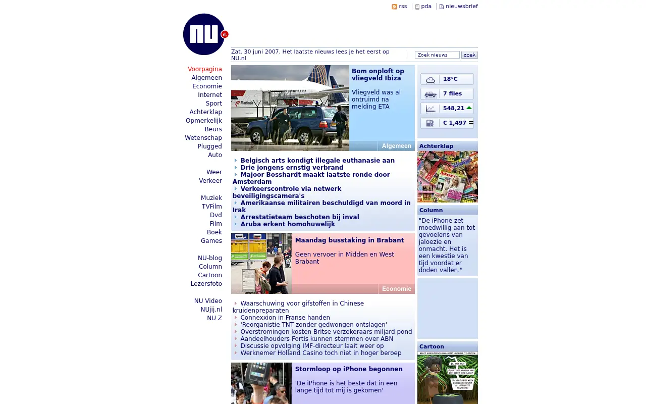 nu.nl on June 30, 2007