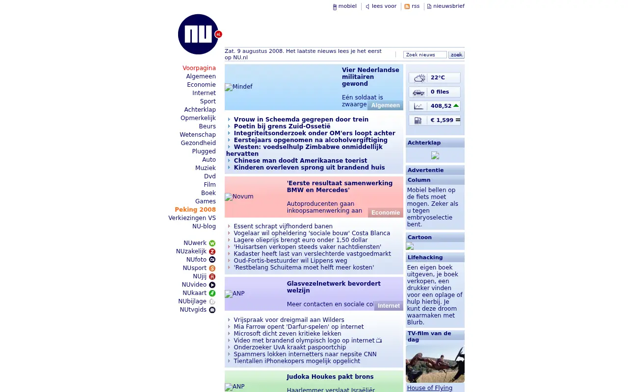 nu.nl in 2008