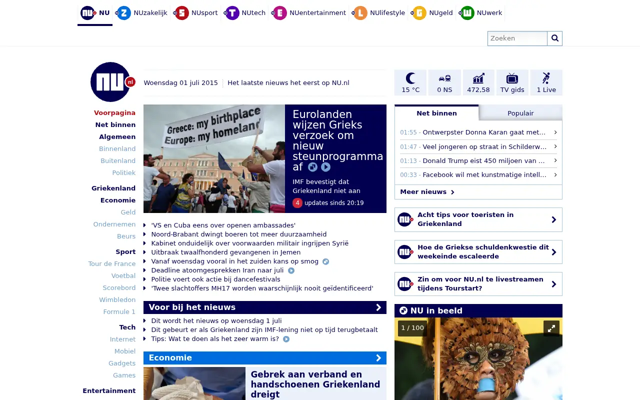 nu.nl on July 1, 2015