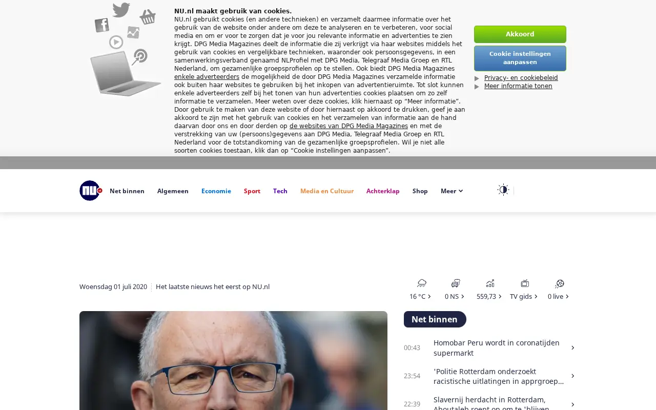 nu.nl in 2020