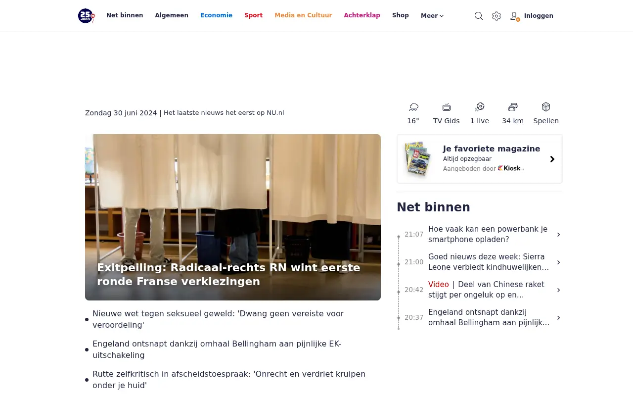 nu.nl in 2024