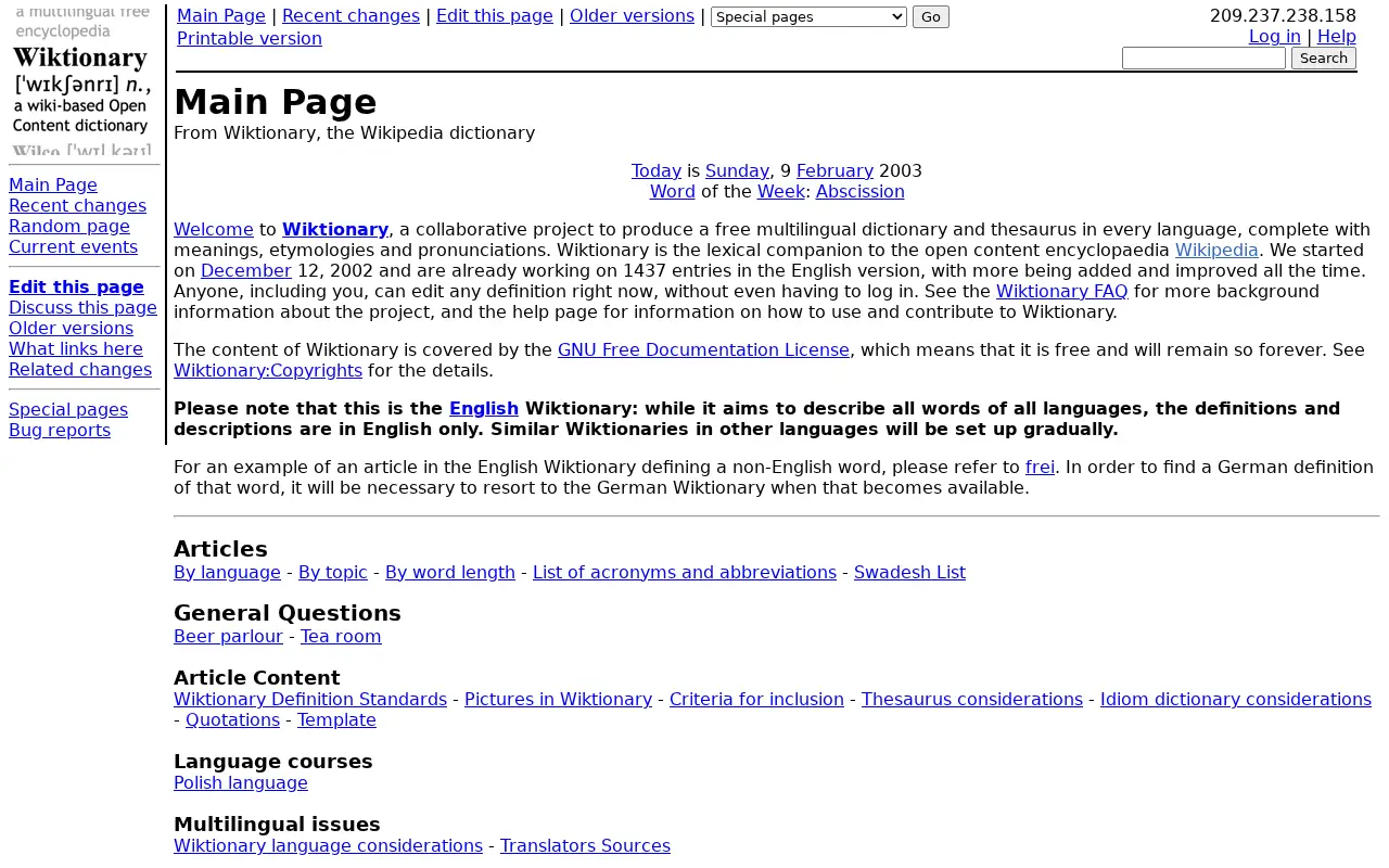 wiktionary.org on February 9, 2003