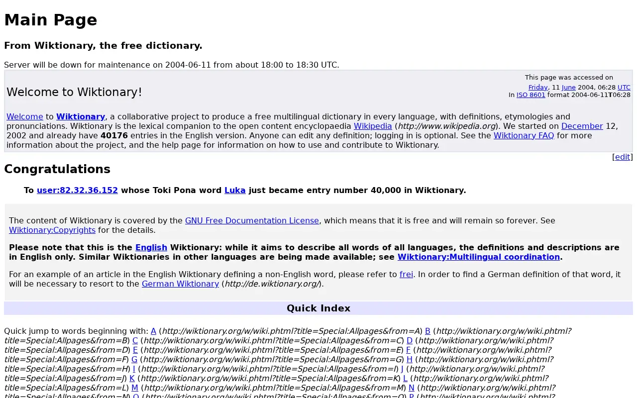 wiktionary.org on June 11, 2004