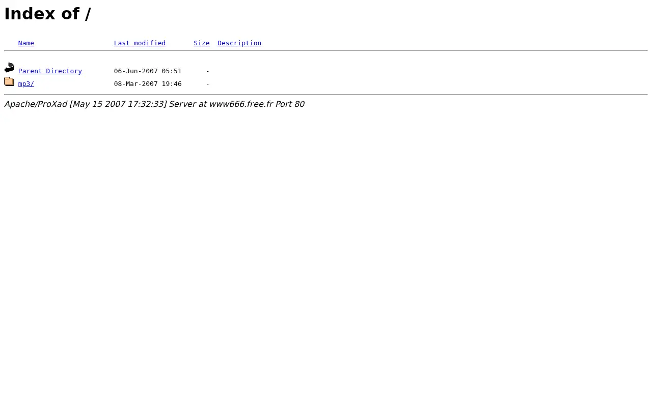 free.fr in 2007