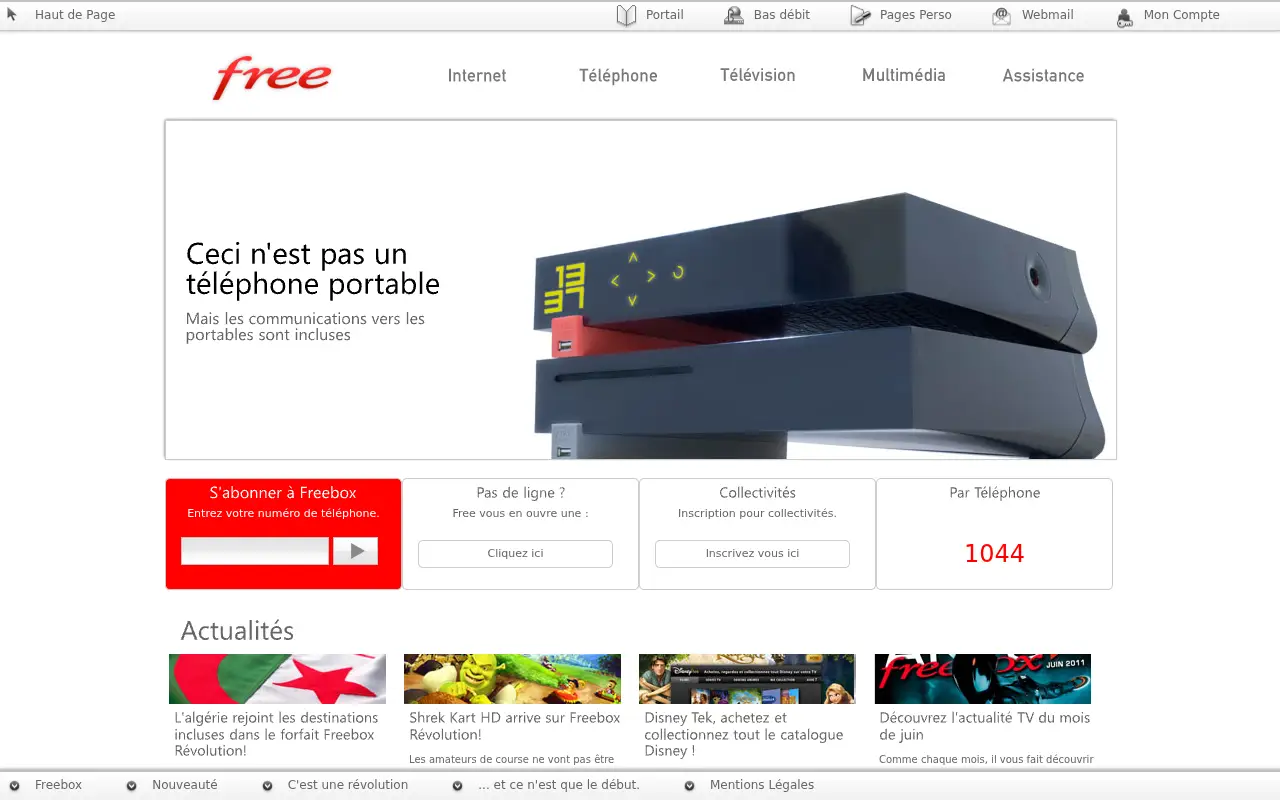 free.fr in 2011