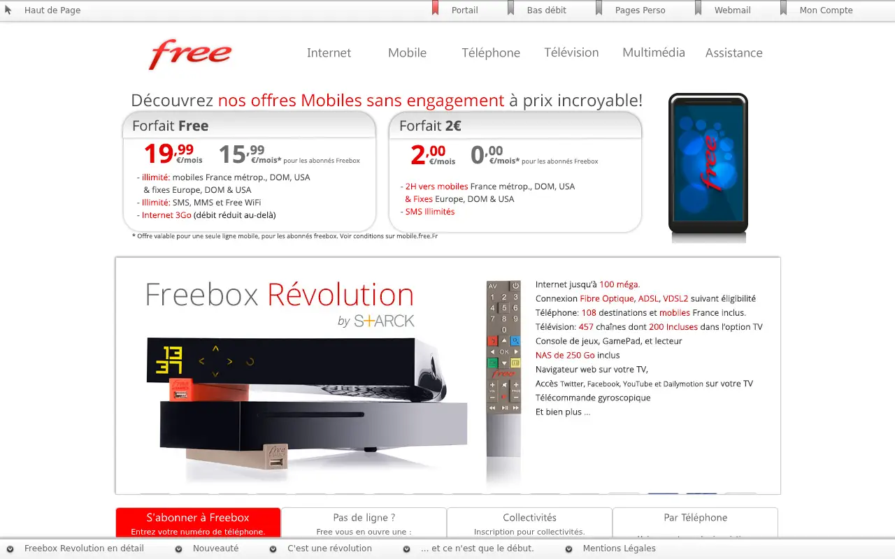 free.fr in 2013
