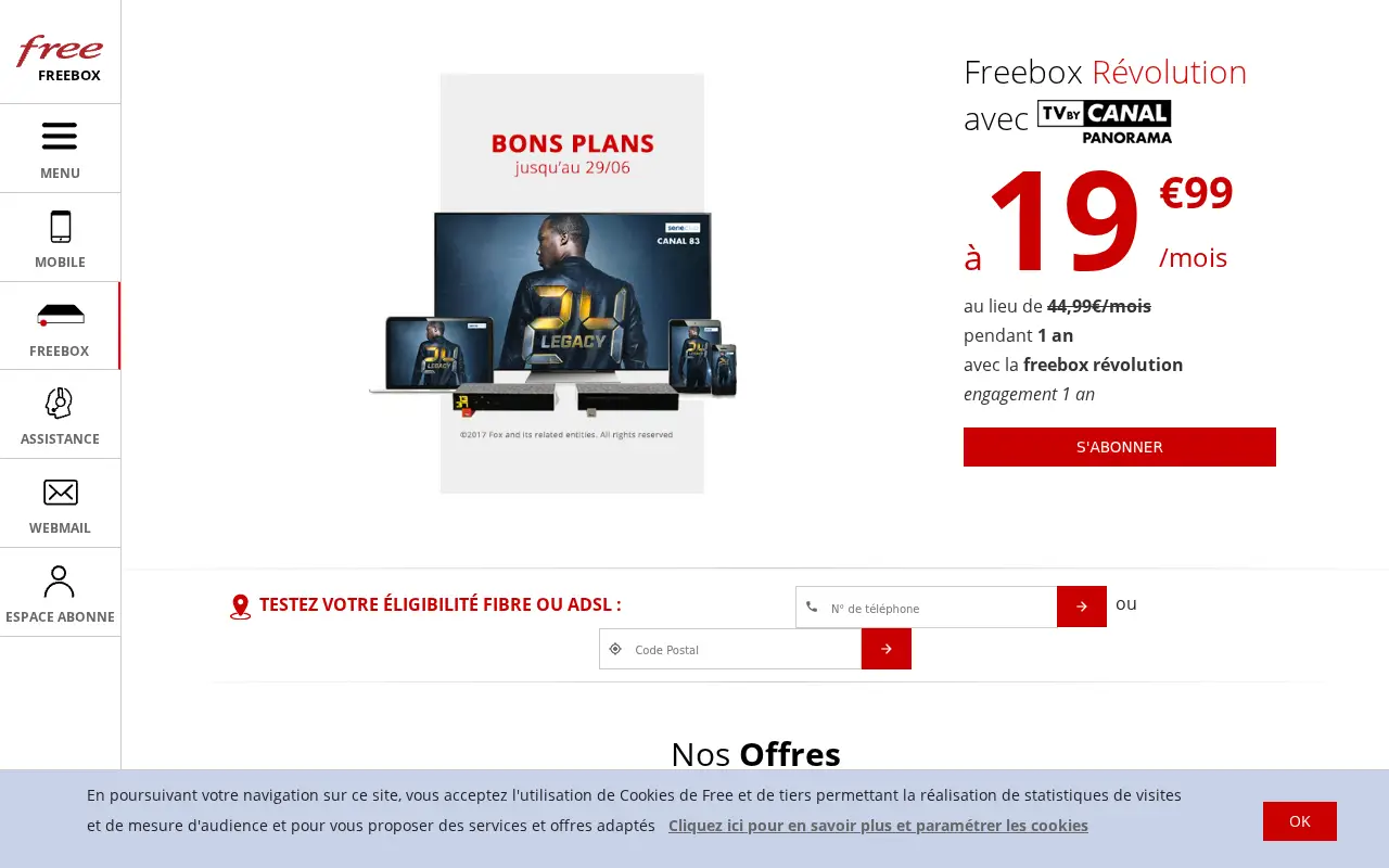 free.fr in 2018