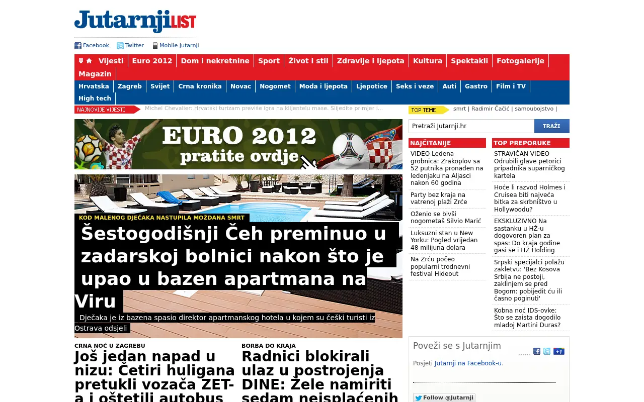 jutarnji.hr on July 1, 2012