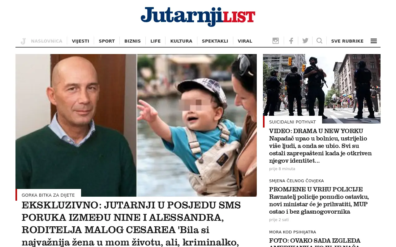 jutarnji.hr in 2017