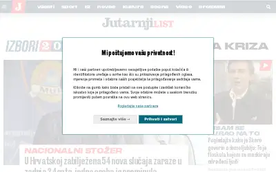 jutarnji.hr in 2020