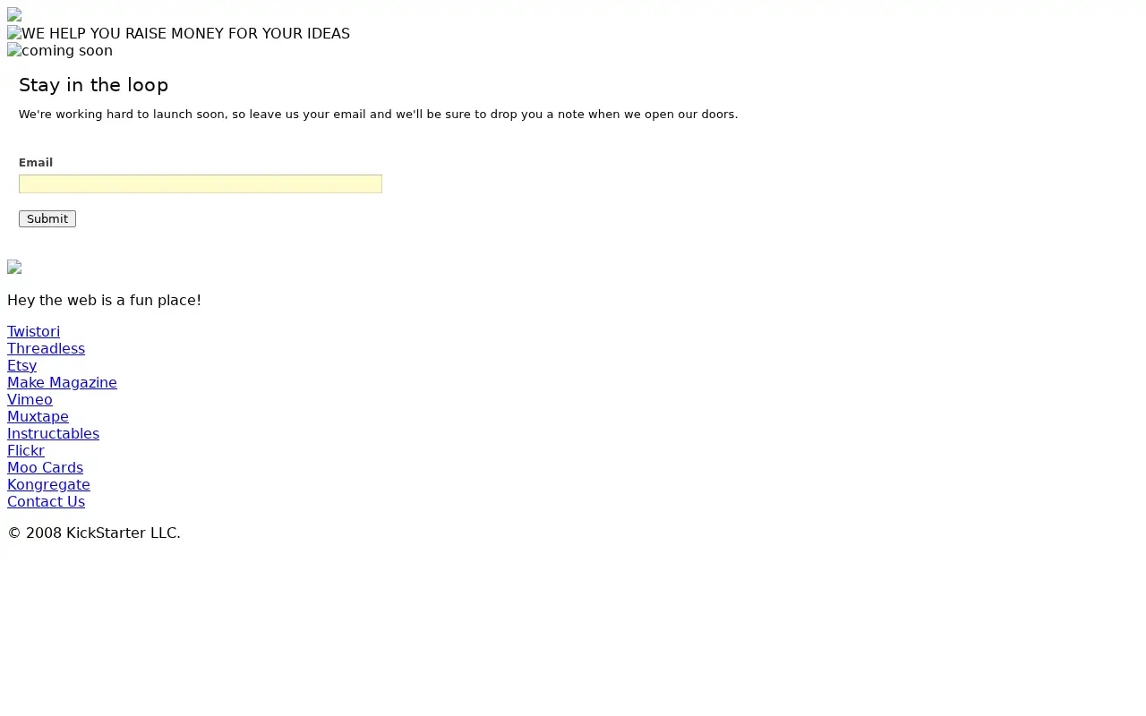 kickstarter.com in 2008