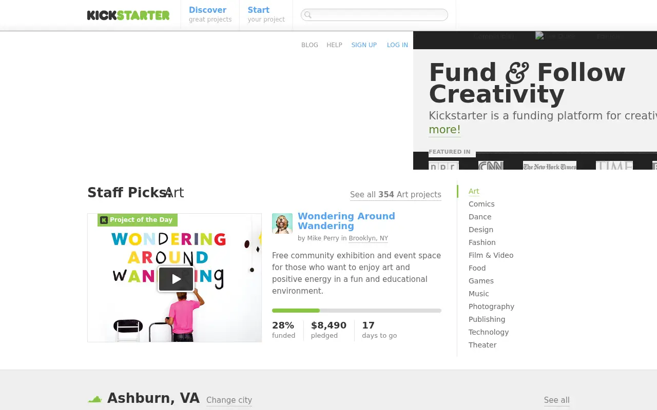 kickstarter.com in 2012