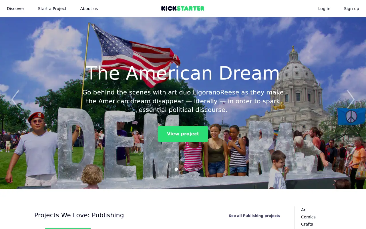 kickstarter.com in 2016