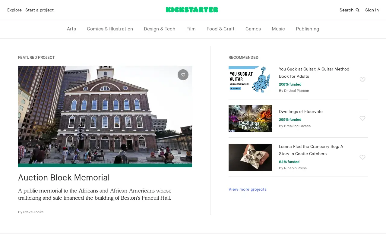kickstarter.com in 2019