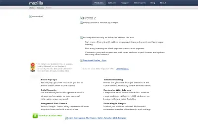 firefox.com in 2007