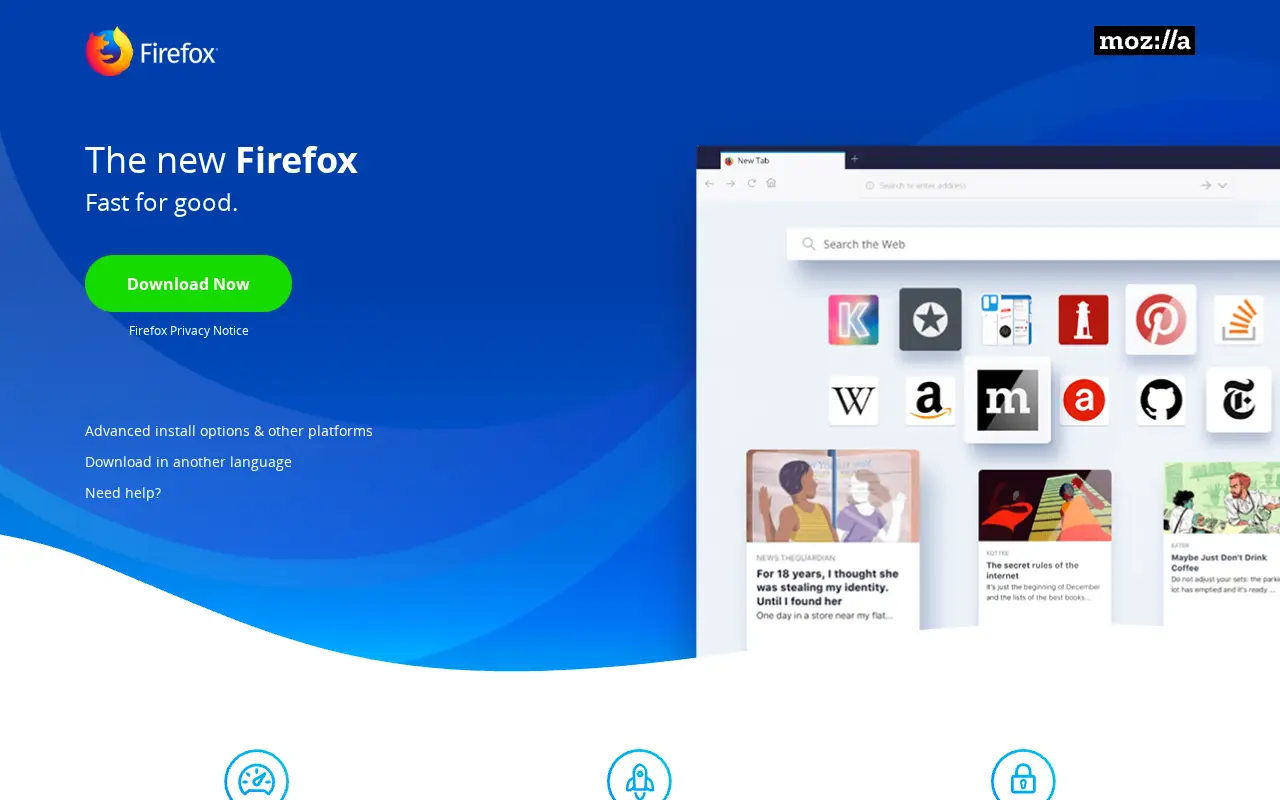 firefox.com in 2018
