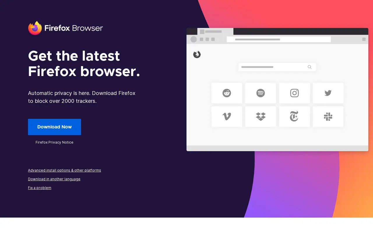 firefox.com in 2020