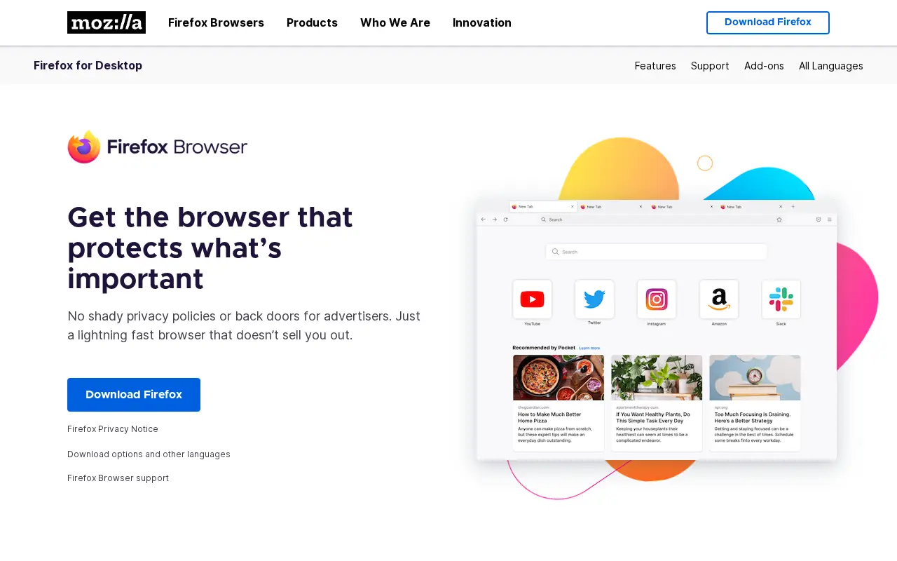 firefox.com in 2021