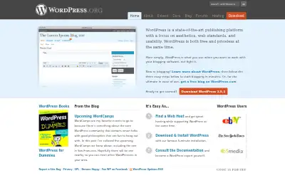 wordpress.org in 2008