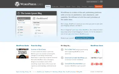 wordpress.org in 2010