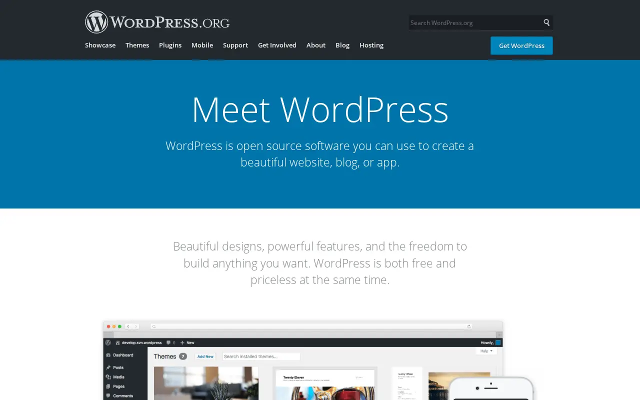 wordpress.org in 2020