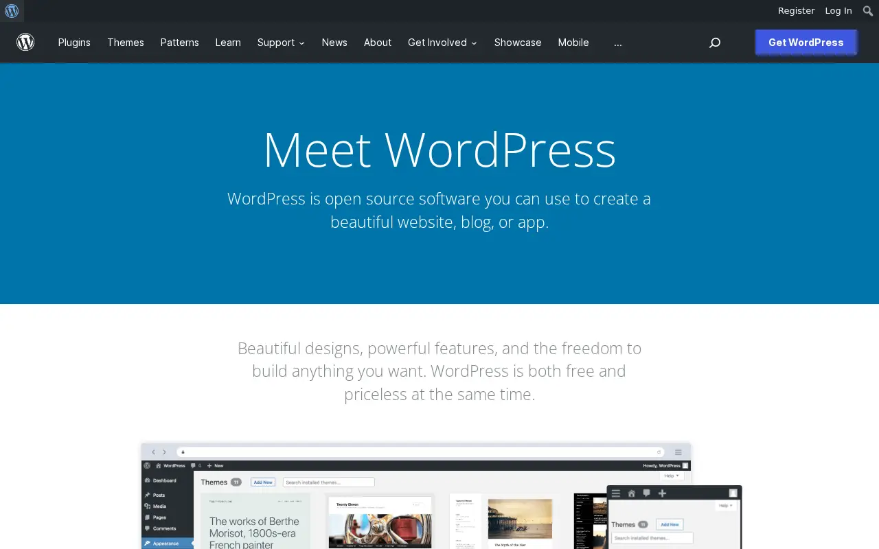 wordpress.org in 2022