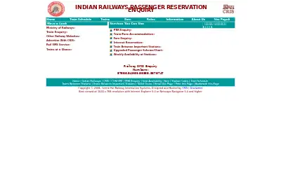 indianrail.gov.in in 2008