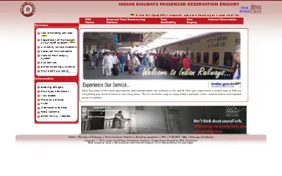 indianrail.gov.in in 2015