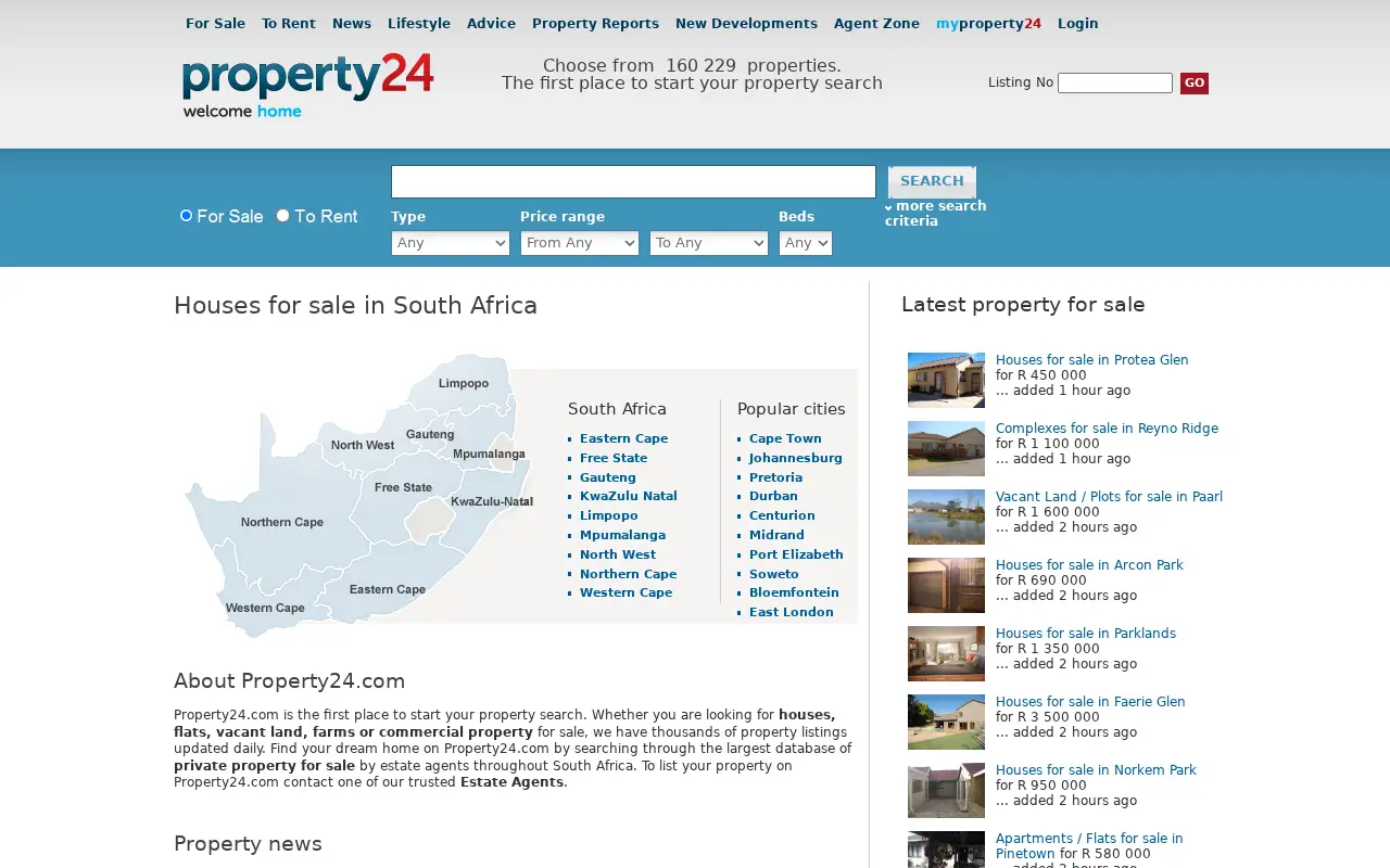 property24.com on July 1, 2011