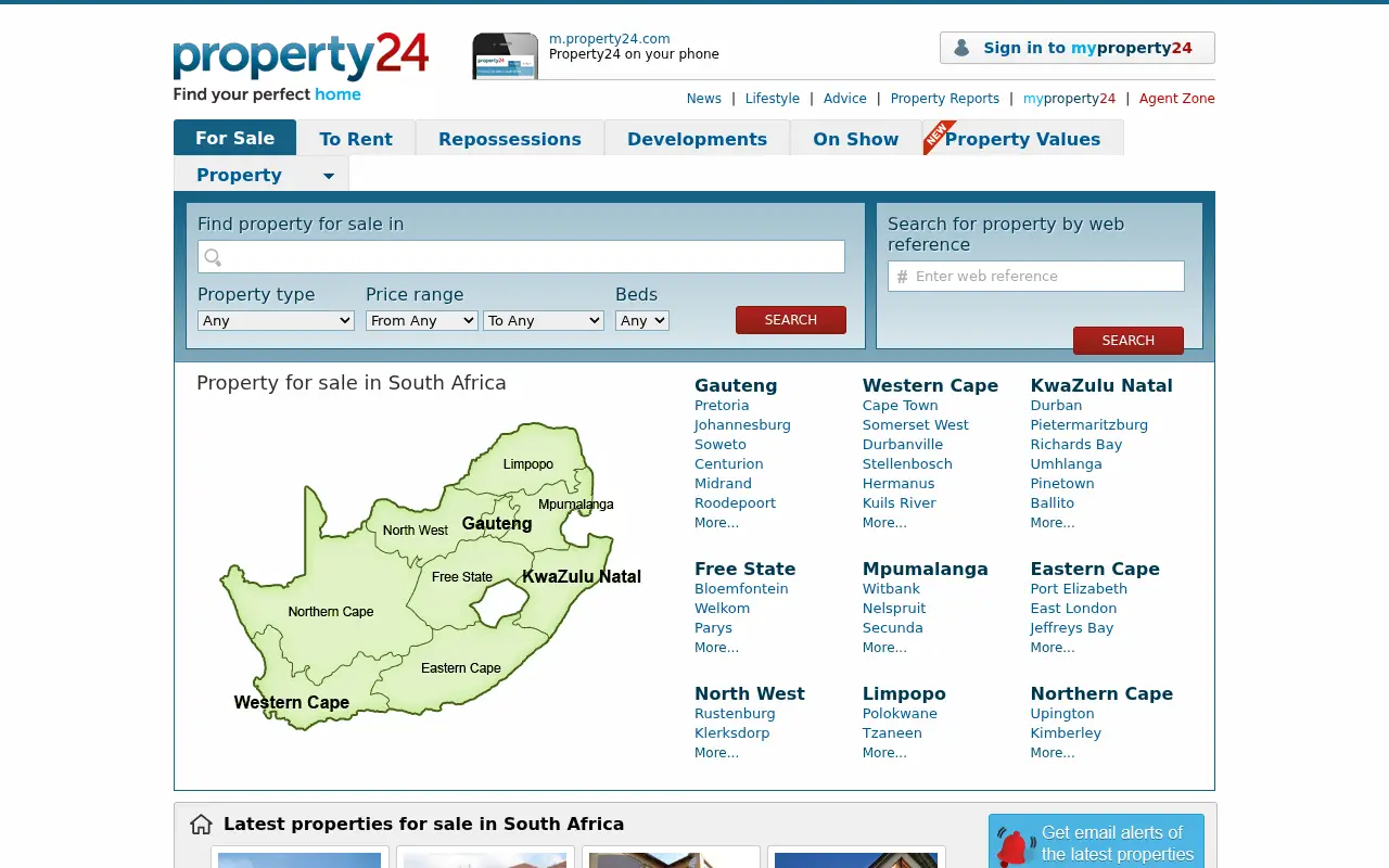 property24.com in 2012