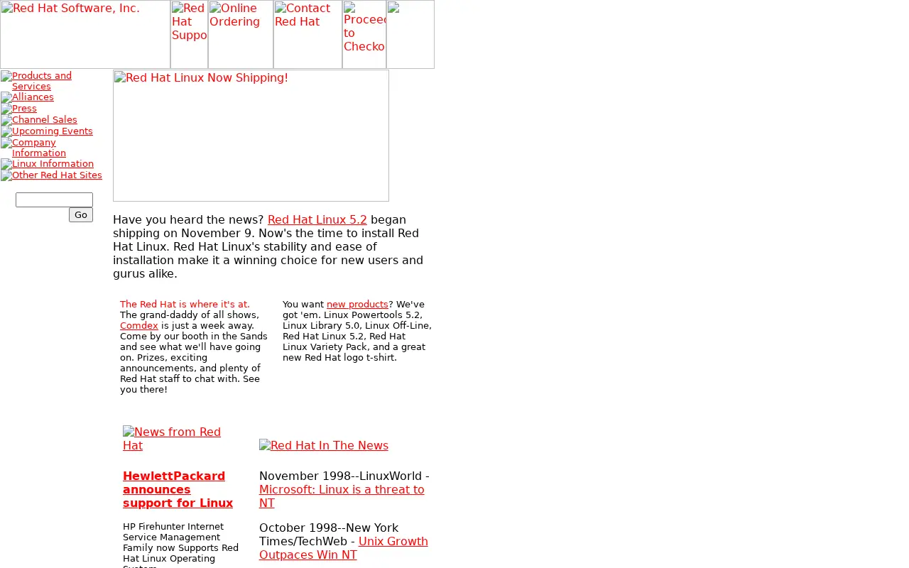redhat.com in 1998
