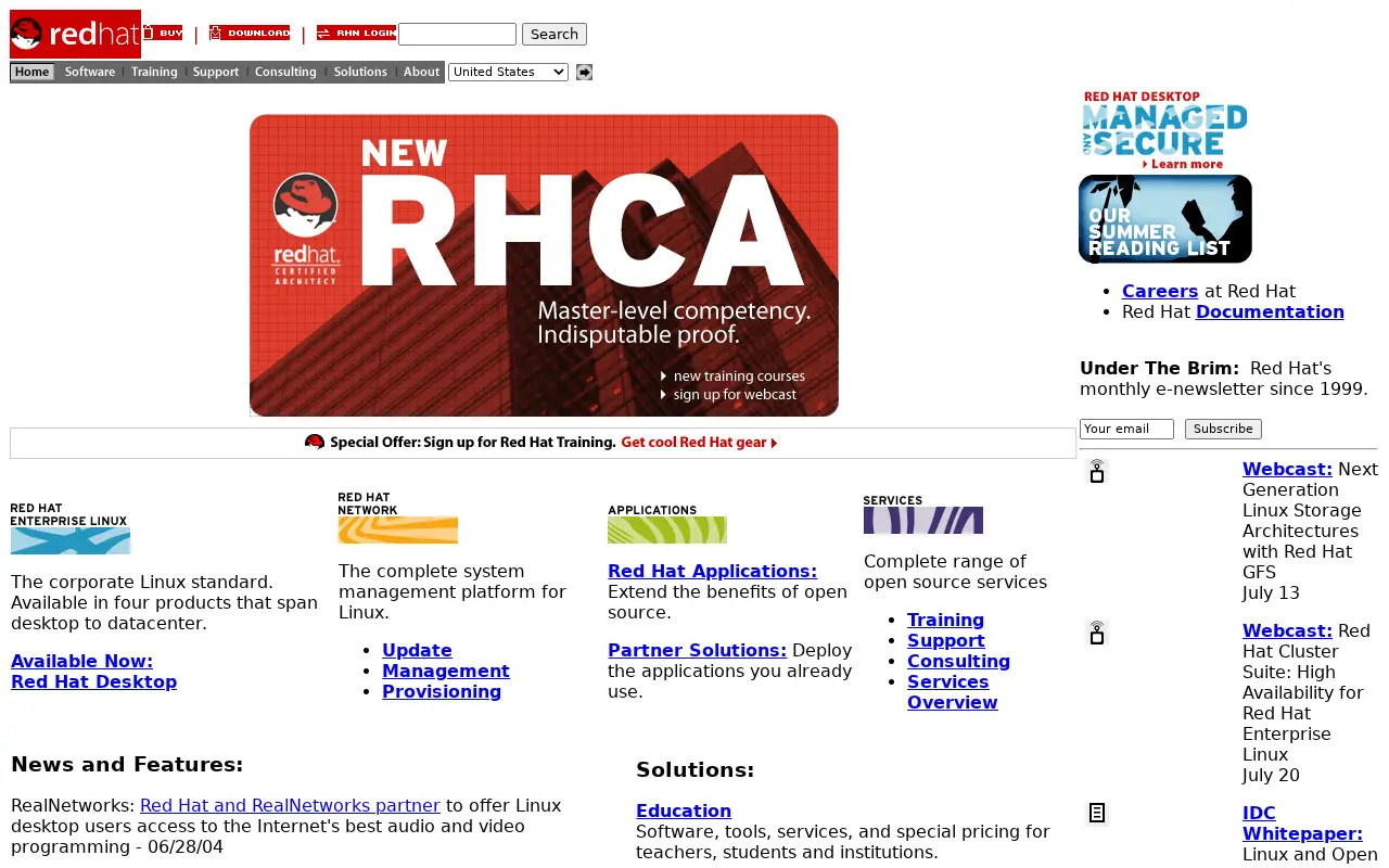 redhat.com in 2004
