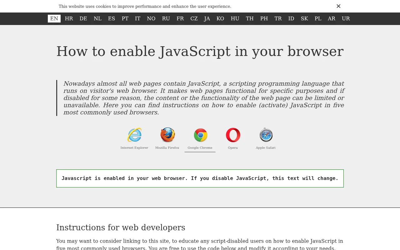 enable-javascript.com on July 1, 2021